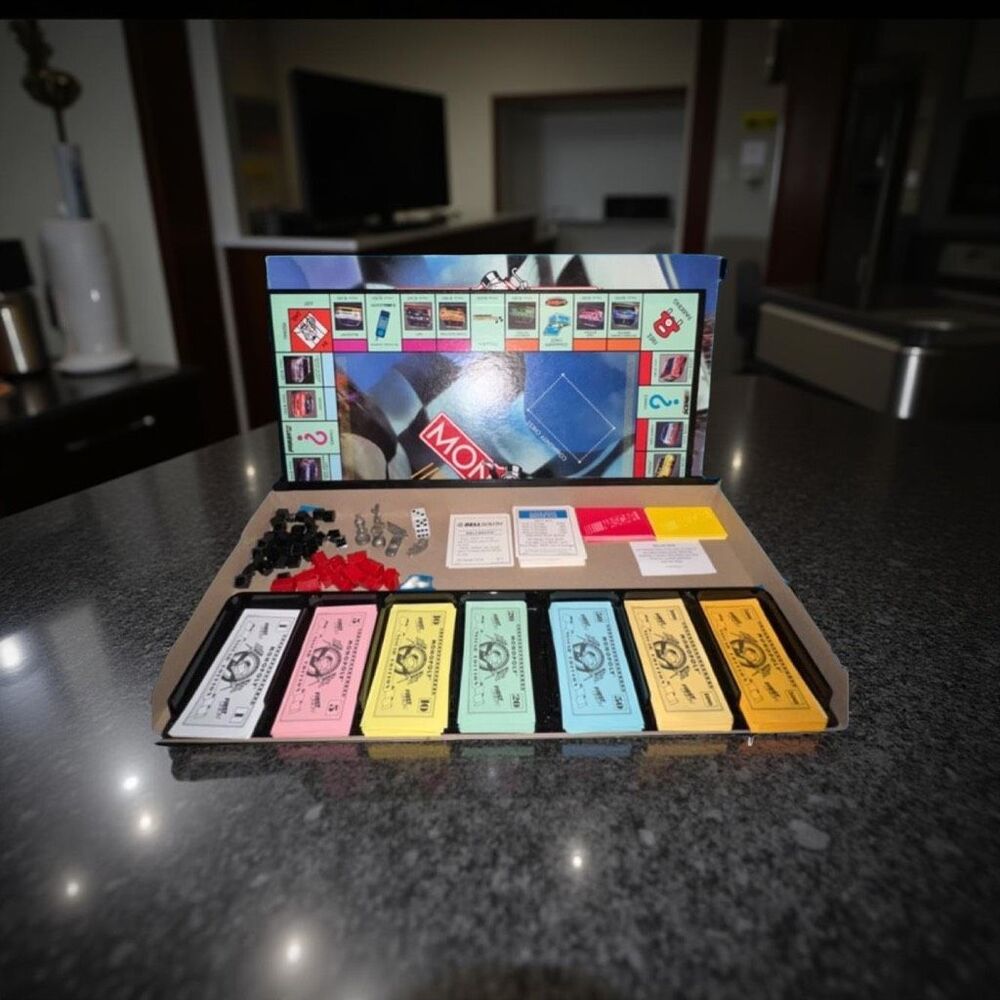 Vtg 1997 NASCAR Monopoly Official Collector's Edition Board Game